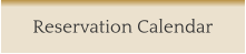 Reservation Calendar